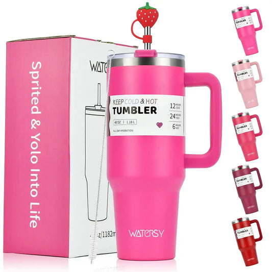 Stainless Steel Tumbler 30oz/40oz – Double Wall Thermos Cup with Lid Trikidsworld