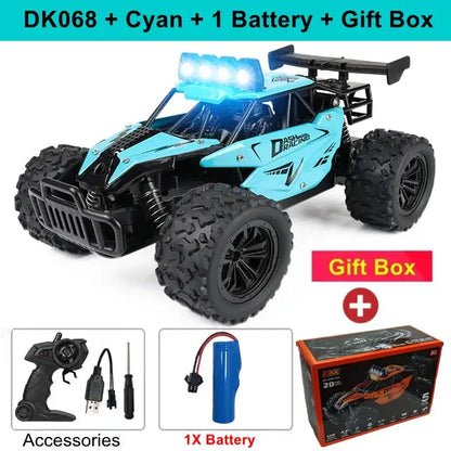 Remote Control Car RC Drift Racing 1:16 Vehicle Off Road Alloy 2.4G Radio High-Speed Trucks With LED Light Climbing Gift Kid Toy Trikidsworld