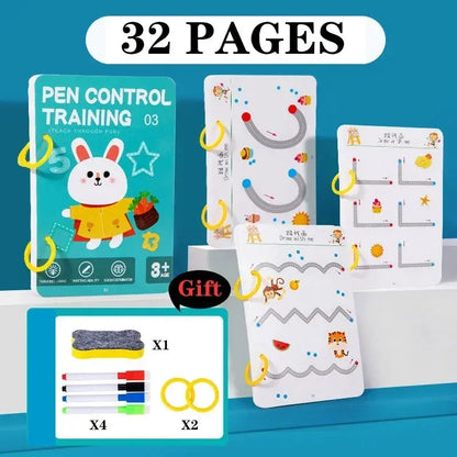 Magical Tracing Workbook Control Training Book Reusable Magic Practice Copybook Children Montessori Drawing Education Stationery Trikidsworld