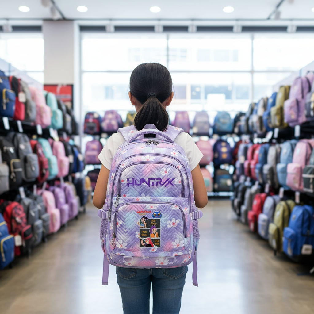 KPop Demon Hunters Backpack Rumi Mira Zoey HUNTR/X Saja Boys Print Cartoon School Bag Large Capacity Student Travel Backpacks Trikidsworld