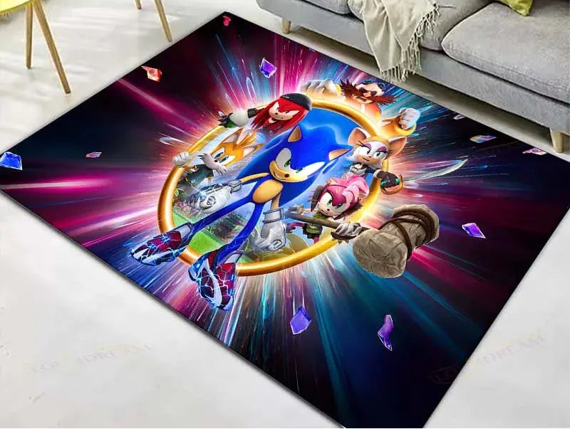 Anime Characters S-Sonics Carpet for  Living Room Home Sofa Decoration,Children Game Large Decor Floor Mat Yoga Mat Large Carpet Trikidsworld
