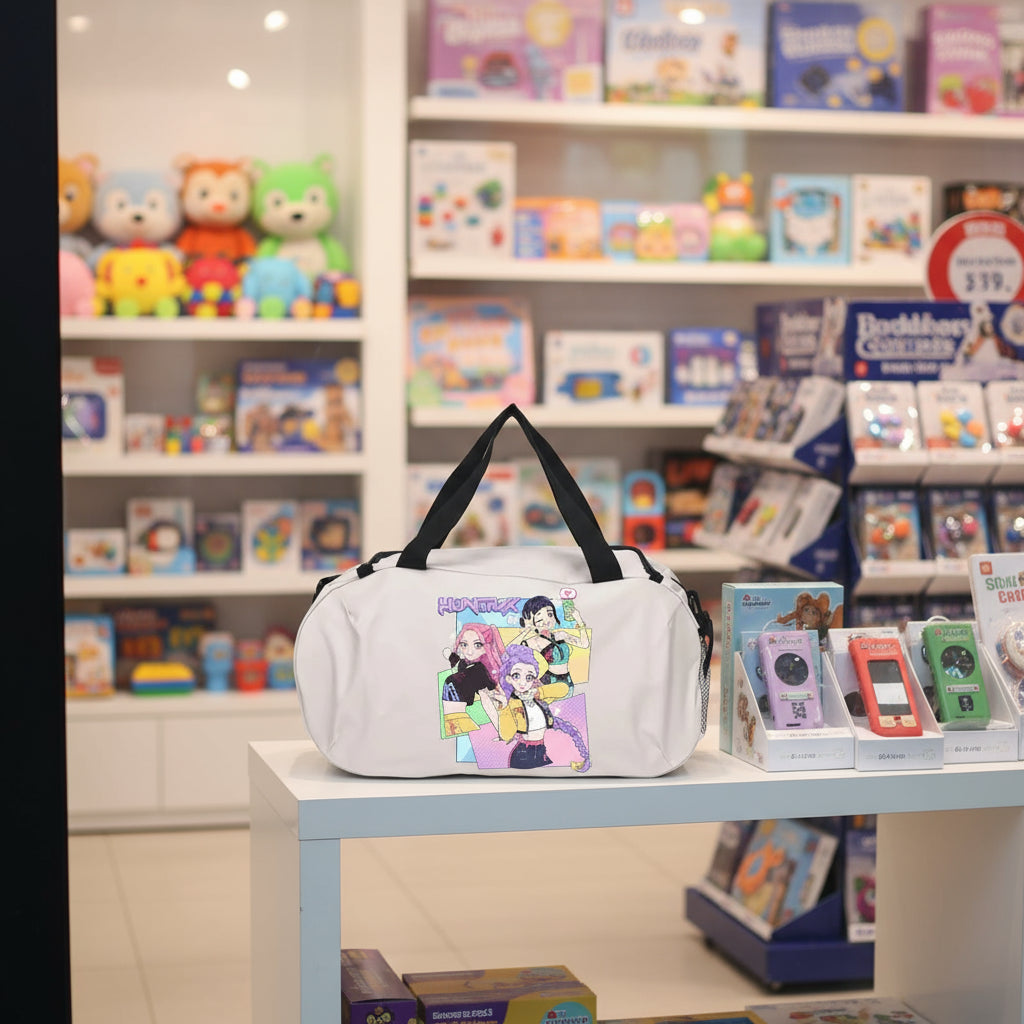 K Pop Demon Hunter Luggage Travel Bags Cartoon Printed Duffle Bag Outdoor Camping Large Capacity Bstorage Bags Birthday Gifts Trikidsworld