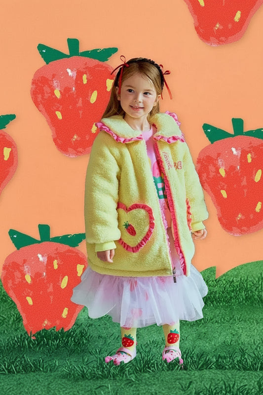 Girls' Cotton Coat 2025 Winter New Style Floral Fashion Quilted Warm Coat Pure Cotton Fleece-Lined Cute Pink Girls' Hoodie Set Trikidsworld