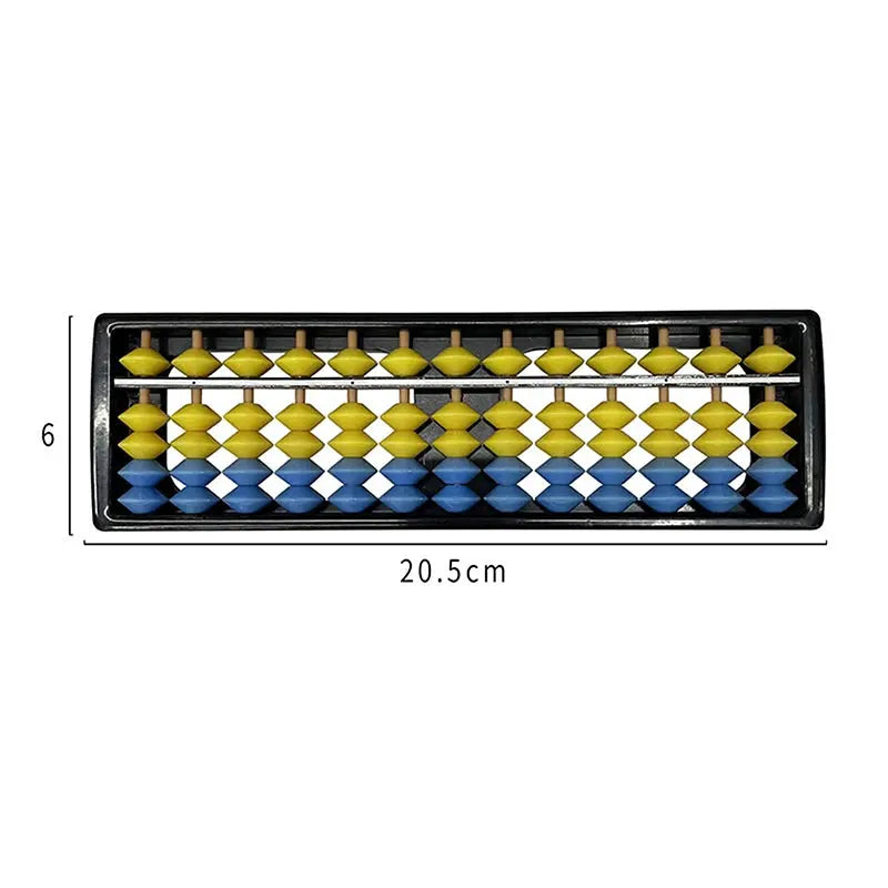 Children's Plastic Abacus Soroban Calculator Counting Tool 13 Digit Rods Standard Abacus Mathematics Beginners Caculating Toy Trikidsworld