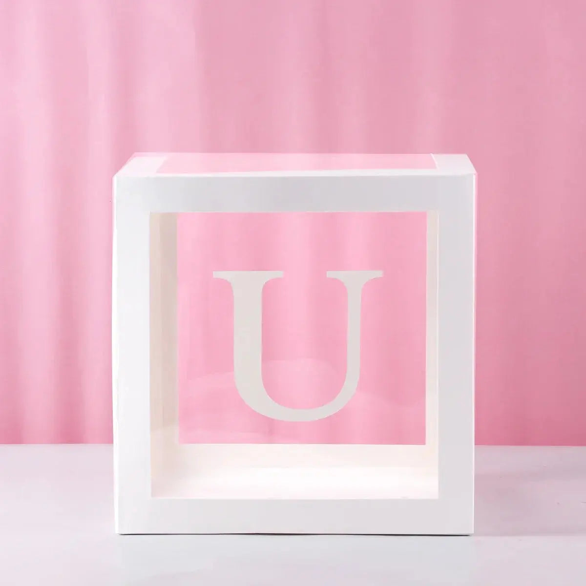 27/25cm Custom Transparent Letter Box A-Z Baby Shower Girl 1st Birthday Party Decoration Kids Wedding Birthday Balloon DIY Box Trikidsworld
