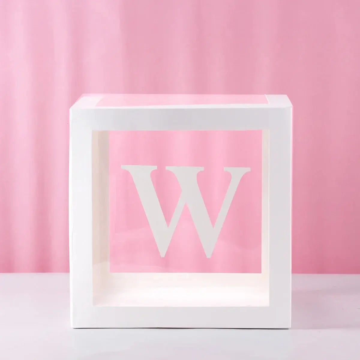 27/25cm Custom Transparent Letter Box A-Z Baby Shower Girl 1st Birthday Party Decoration Kids Wedding Birthday Balloon DIY Box Trikidsworld