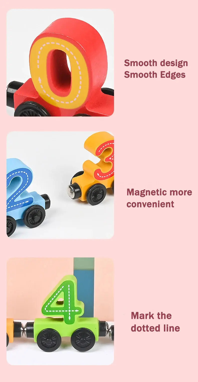 Montessori Magnetic Wooden Train Toy – Early Educational Animal Sorting Learning Set for Kids Trikidsworld