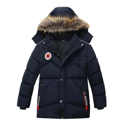 Winter Jacket Kids Boys Keep Warm Parka Windproof Snowproof Thermal Heavy Coat Fashion Outdoor Jacket CoolBoys Children Clothing Trikidsworld