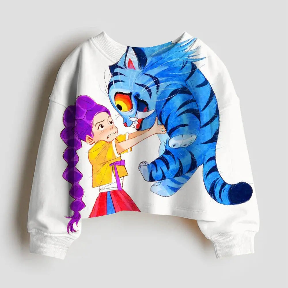 Kpop Demon Hunter Hoodies Kids Kawaii Rumi Mira Zoey Sweatshirt Girls Boys Winter Pullover Long Sleeves Children Clothes Gift Trikidsworld