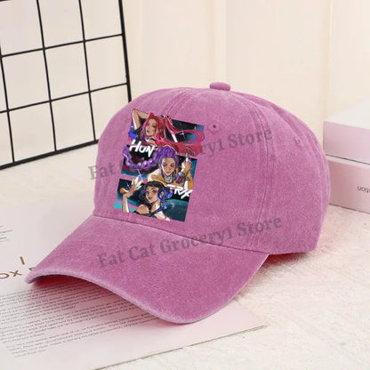 Kpop Demon Hunter Baseball Cap Women Anime Rumi Mira Zoey Sun Hat Adult New Outdoor Sport Sunbonnet Fashion Retro Headgear Gift Trikidsworld