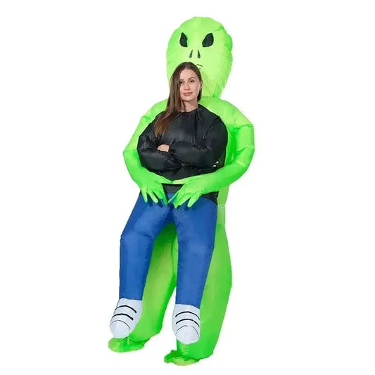 Halloween  2025 Festival En Feest Leuk Familie Cosplay Opblaasbaar Opblaasbaar Buitenaards Kostuum Voor Volwassenen En Kinderen Trikidsworld