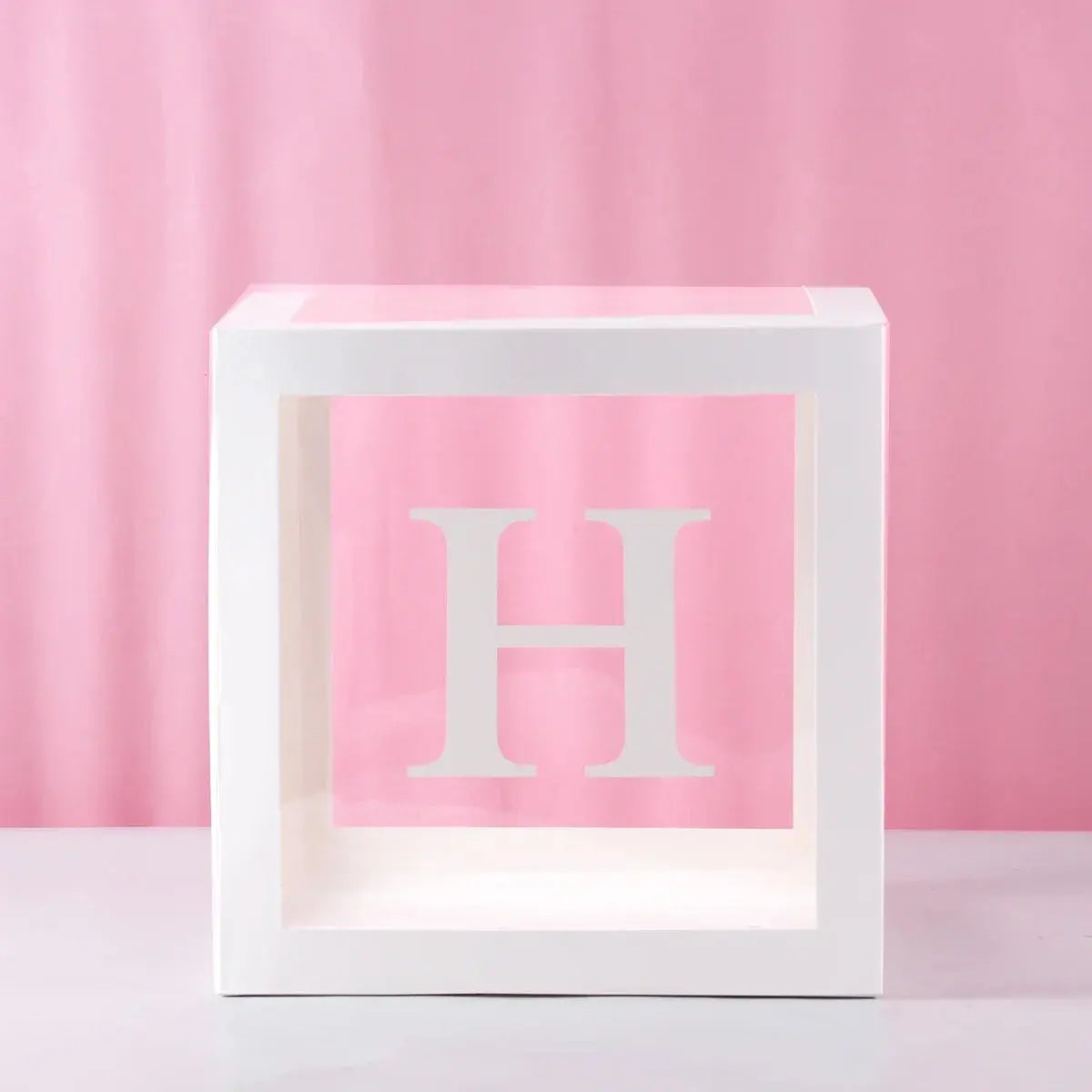 27/25cm Custom Transparent Letter Box A-Z Baby Shower Girl 1st Birthday Party Decoration Kids Wedding Birthday Balloon DIY Box Trikidsworld