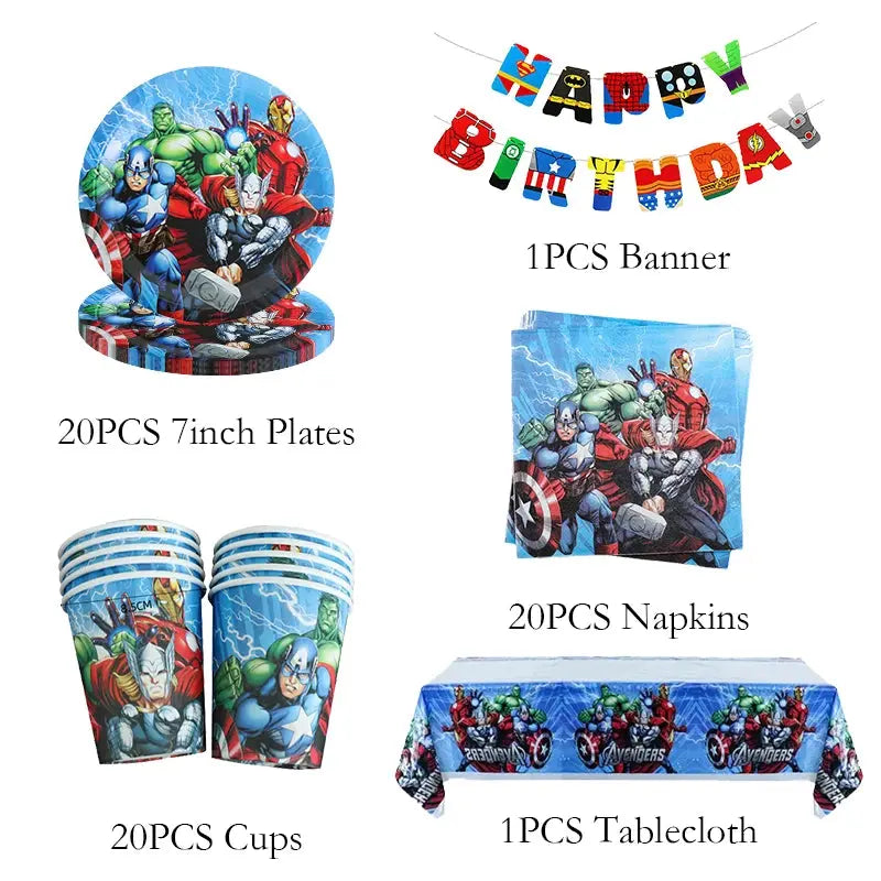 Kids Avengers Marvel Birthday Party Decoration Trikidsworld