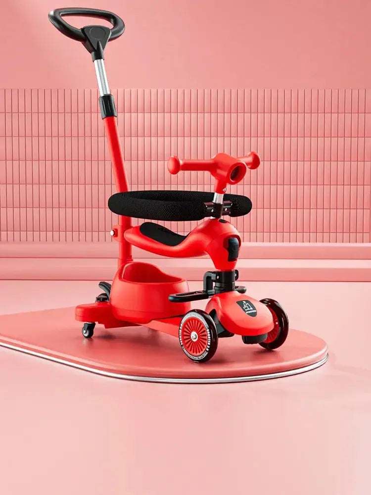 Wheel -3 Foldable Kids' Scooter – Musical, Portable, Multimode Ride Trikidsworld