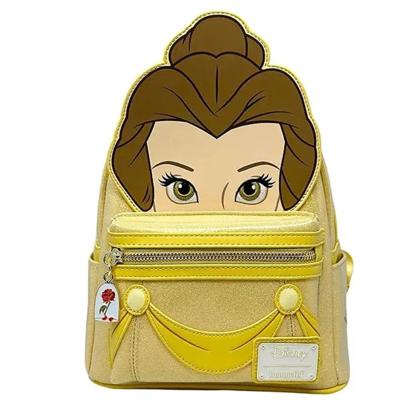 Beauty and The Beast Princess Series Cogsworth ‌Lumiere Chip‌ Bell Winter Cosplay Mini Backpack Fashion Cute Girl Storage Bag Trikidsworld