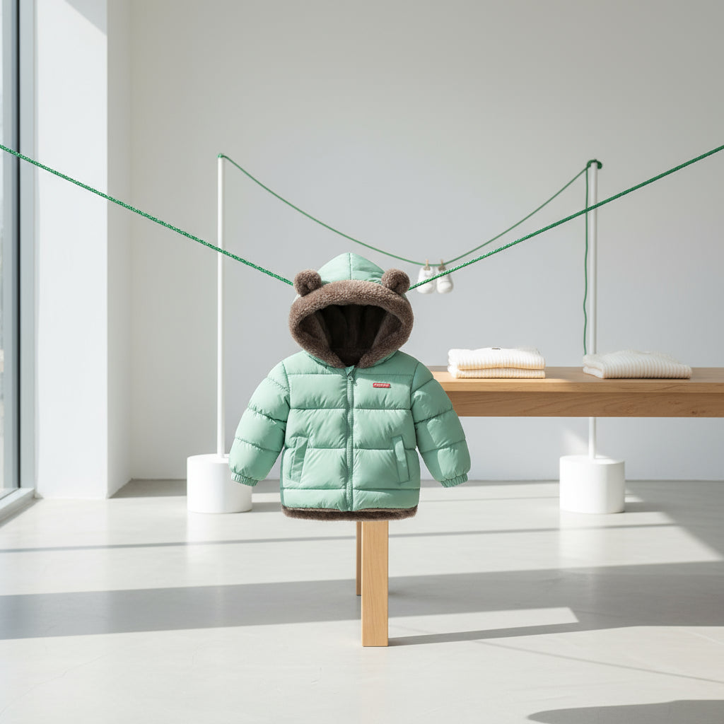 Kids Thick Warm Coats Winter Children's Fleece Hooded Jackets Autumn Cashmere Padded Snowsuit Boys Girls Cotton Outerwear 2-6Y Trikidsworld