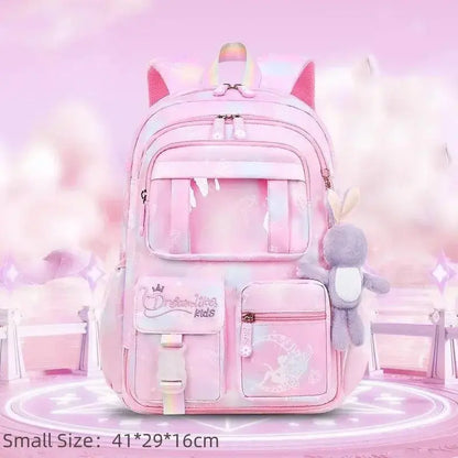 Princess Rainbow Backpack – Cute & Protective Schoolbag for Girls Trikidsworld