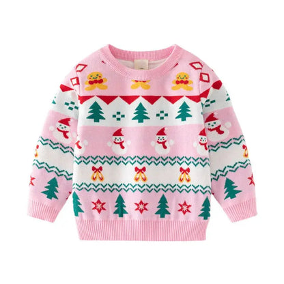 Christmas Sweaters 3-7T New Arrival Christmas Boys Girls Sweaters For Autumn Winter Snowman Children's Sweatshirts Baby Clothes Trikidsworld