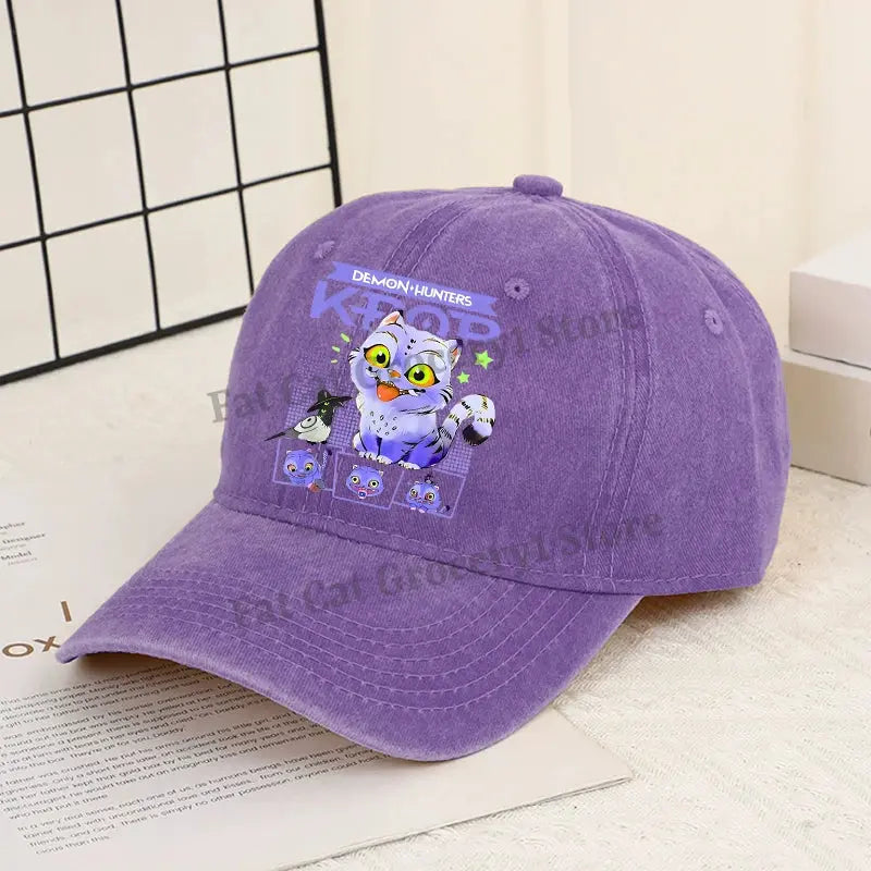 Kpop Demon Hunter Baseball Cap Women Anime Rumi Mira Zoey Sun Hat Adult New Outdoor Sport Sunbonnet Fashion Retro Headgear Gift Trikidsworld