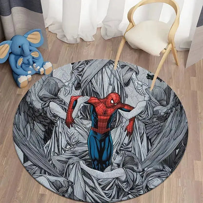 Spider Man Round Carpet for Home Decor Trikidsworld