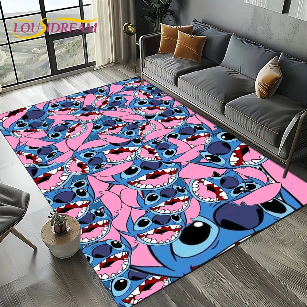 Cute Stitch 3D Non-slip Carpet for Kids | Disney Room Decor Trikidsworld
