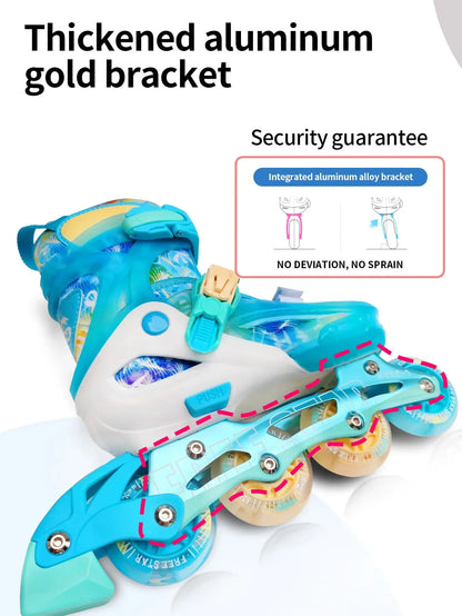 Easy Star Flashing Inline Skates – Adjustable & Comfortable Trikidsworld