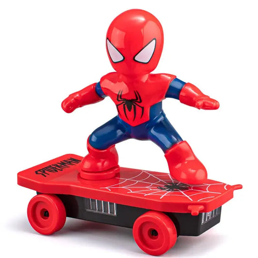 Spider-Man Skateboard Toys Anime Boy Automatic Flip Rotation Skateboard Acousto-optic Car Electric Music Stunt Scooters Toy Gift Trikidsworld