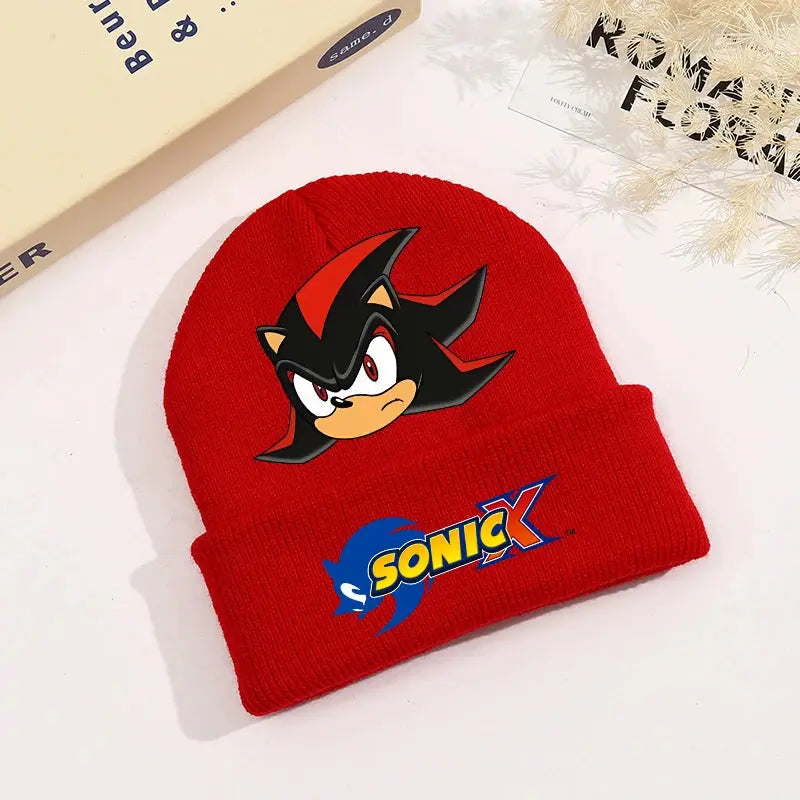 Sonics Knitted Hats Children Headgear Winter Boy Girl Cotton Warm Woolen Cap Cartoon Anime Beanie Bonnet Kids Christmas Gifts Trikidsworld
