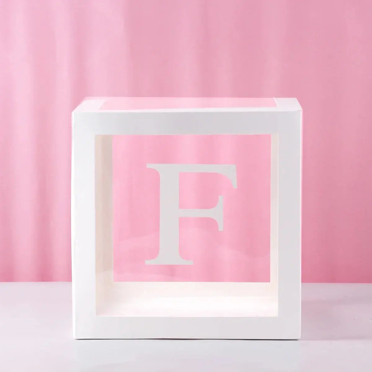 27/25cm Custom Transparent Letter Box A-Z Baby Shower Girl 1st Birthday Party Decoration Kids Wedding Birthday Balloon DIY Box Trikidsworld