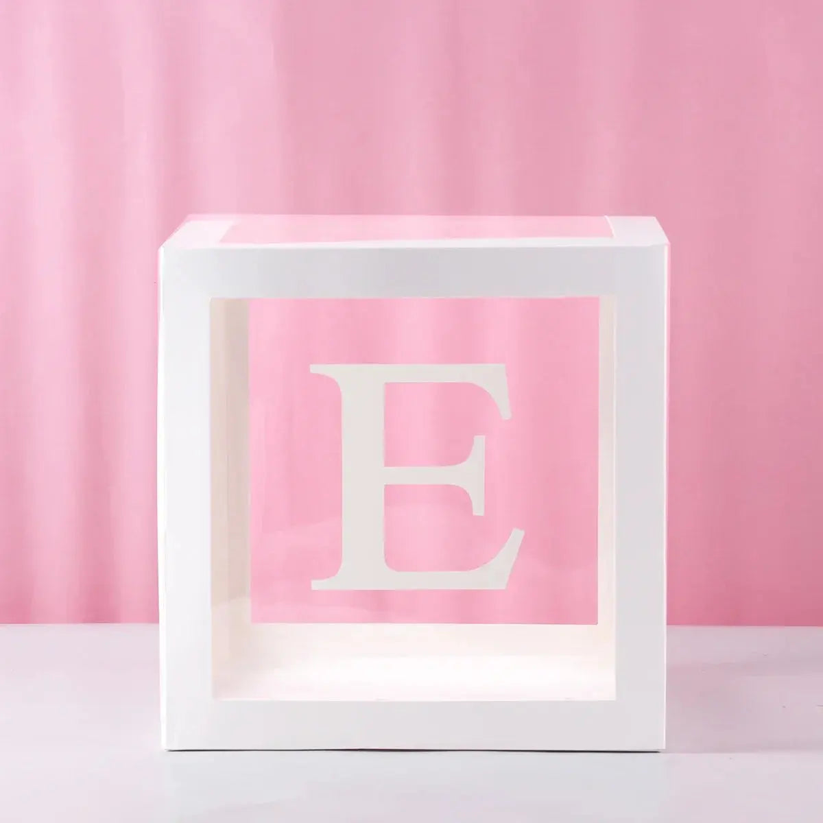 27/25cm Custom Transparent Letter Box A-Z Baby Shower Girl 1st Birthday Party Decoration Kids Wedding Birthday Balloon DIY Box Trikidsworld