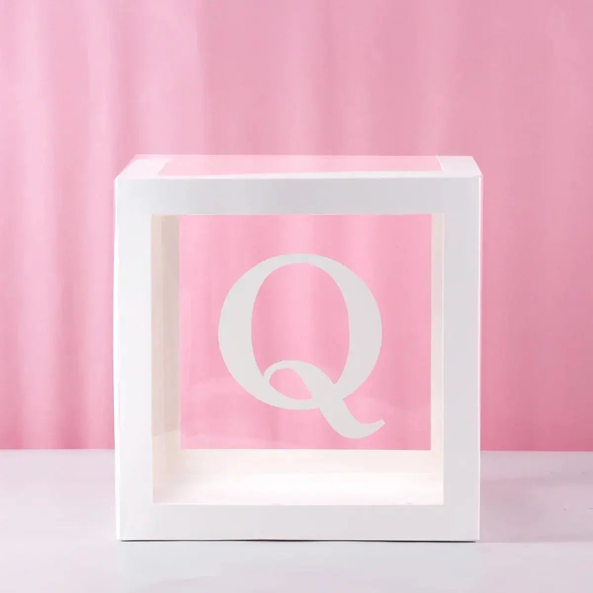 27/25cm Custom Transparent Letter Box A-Z Baby Shower Girl 1st Birthday Party Decoration Kids Wedding Birthday Balloon DIY Box Trikidsworld