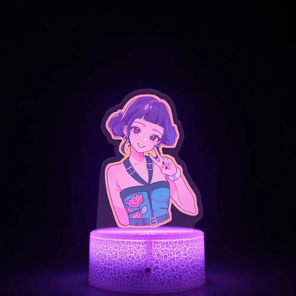 KPop K-POP Demon Hunters Kawaii Zoe Rumi Mira Saja Boys Superstar Monochrome Light Remote Control 16 Color Light Night Light Trikidsworld