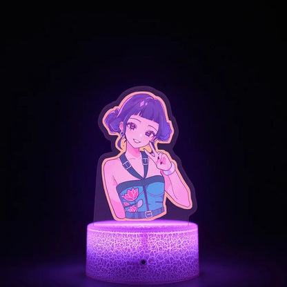 KPop K-POP Demon Hunters Kawaii Zoe Rumi Mira Saja Boys Superstar Monochrome Light Remote Control 16 Color Light Night Light Trikidsworld