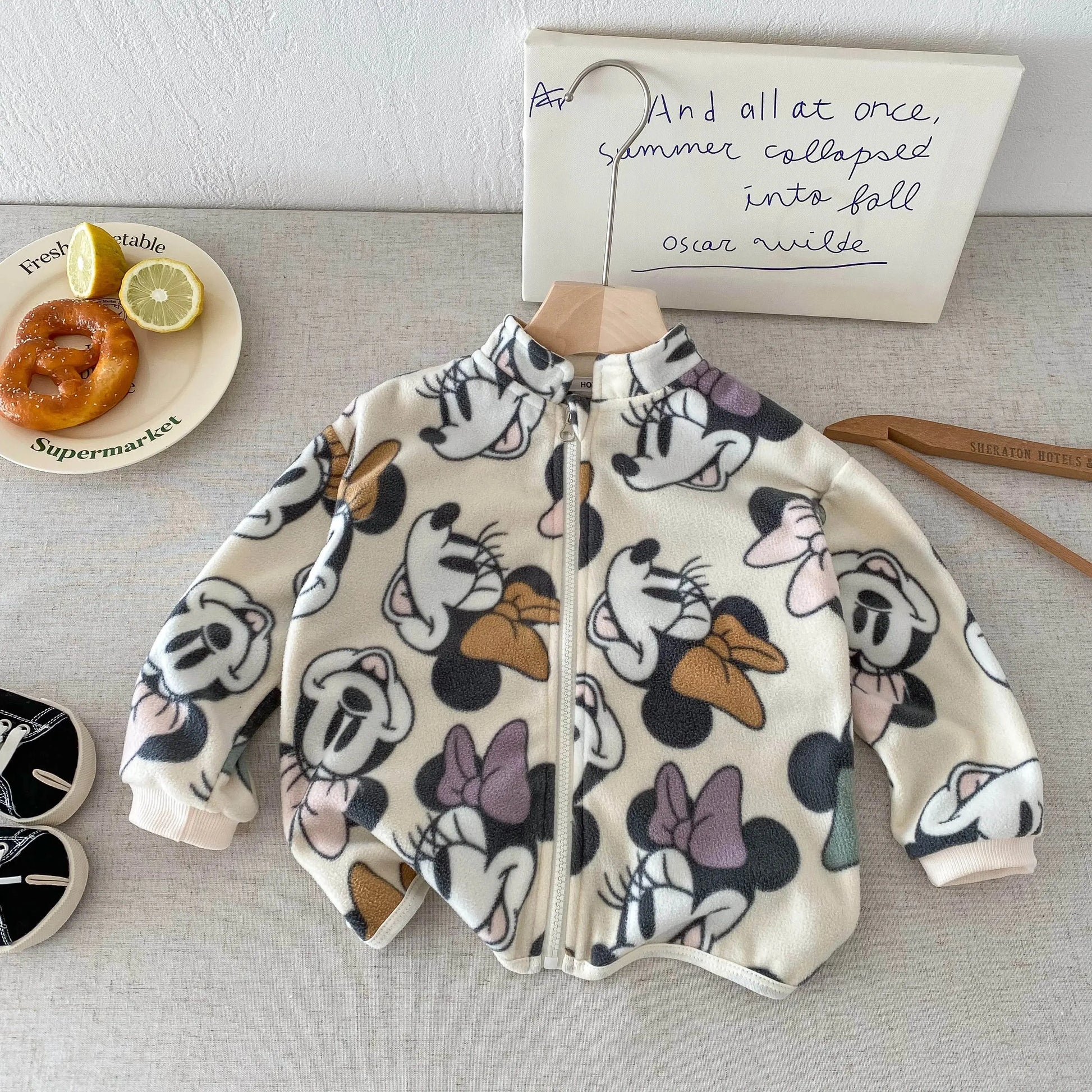 Spring Autumn Thin Children's Outerwear Printed Mickey Fashion Kids Boy Girl Casual Jacket Tops Children Clothing Coats 1-6y Trikidsworld