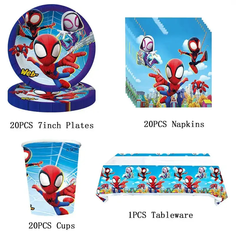 Birthday Party Decoration Spiderman Theme Balloon Trikidsworld