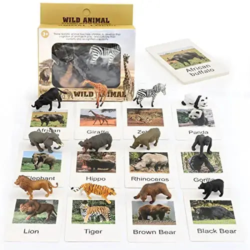 Montessori Animal Matching Card,Language Learning Cognitive Kids Educational Toy Insect Farm Zoo Preschool Toddler 1 2 Years Old Trikidsworld