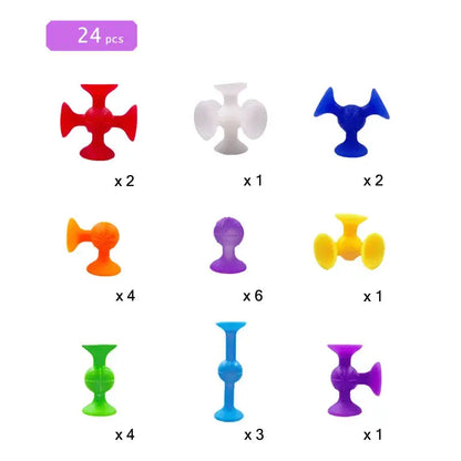 Suction Cup Building Blocks Trikidsworld