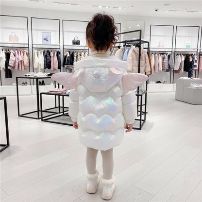 Baby Girl Winter Jacket Cute Unicorn Colorful Coats For Girls Warm Hooded Parka Snowsuit Windproof Children's Outerwear Clothing Trikidsworld