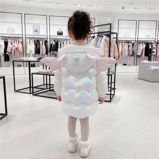 Baby Girl Winter Jacket Cute Unicorn Colorful Coats For Girls Warm Hooded Parka Snowsuit Windproof Children's Outerwear Clothing Trikidsworld