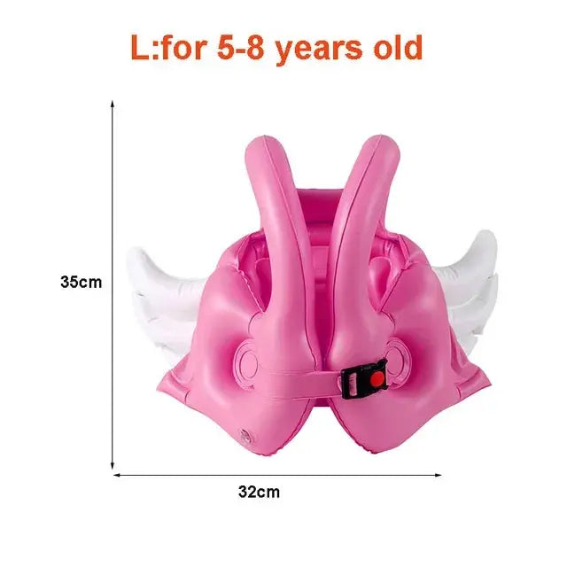 Swimming Ring Cartoon Unicorn Inflatable Pool for Baby Kids Swimsuit Buoyancy Vest Life Jacket Infant Float Pool Accessories Toy Trikidsworld