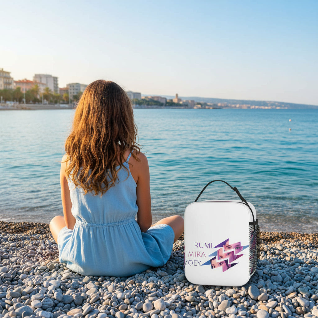 ZOEY Hamburger Ramyeon Ramen Huntrix Lunch Bag Demon Hunters Portable Lunch Box Unisex Travel Cooler Bag Oxford Tote Food Bags Trikidsworld