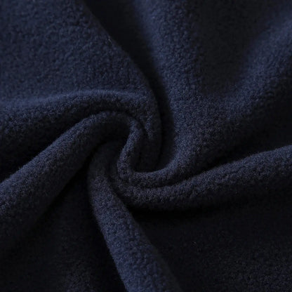 Navy fleece lining inside HONEYKING kids rain jacket