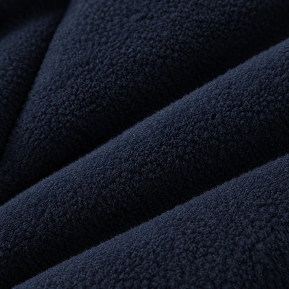 Soft navy fleece lining inside HONEYKING kids’ one-piece snowsuit