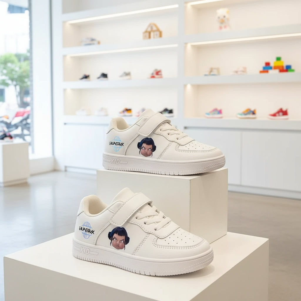 KPop Demon Hunters kids shoes with easy hook-and-loop strap