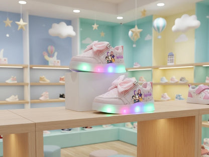 KPop Demon Hunters light-up shoes for kids in Rose